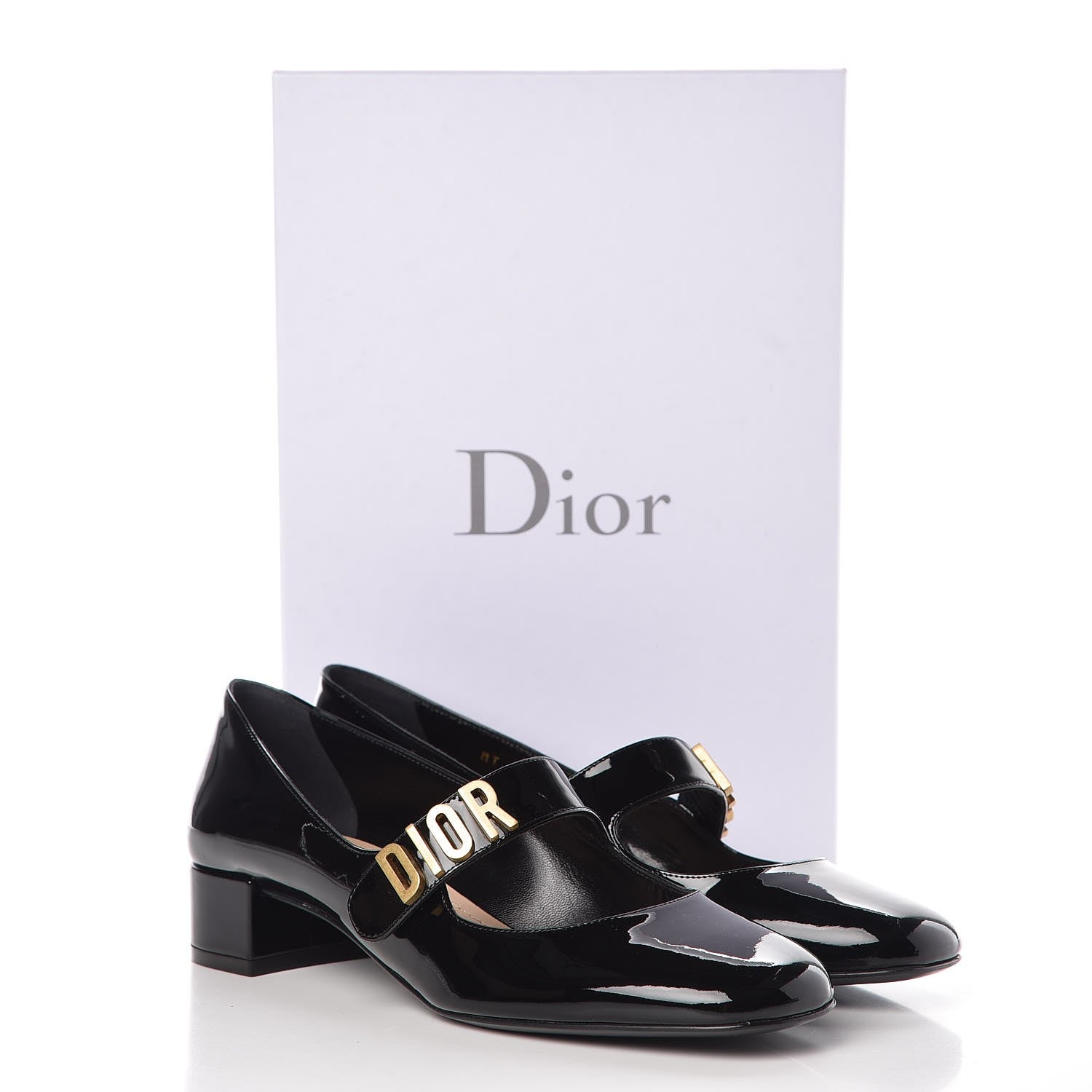 Christian Dior Patent Baby-D Ballet Pumps 38.5 Black 10 of 10