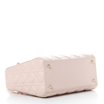Christian Dior Lambskin Cannage Medium Lady Dior Light Pink 4 of 16