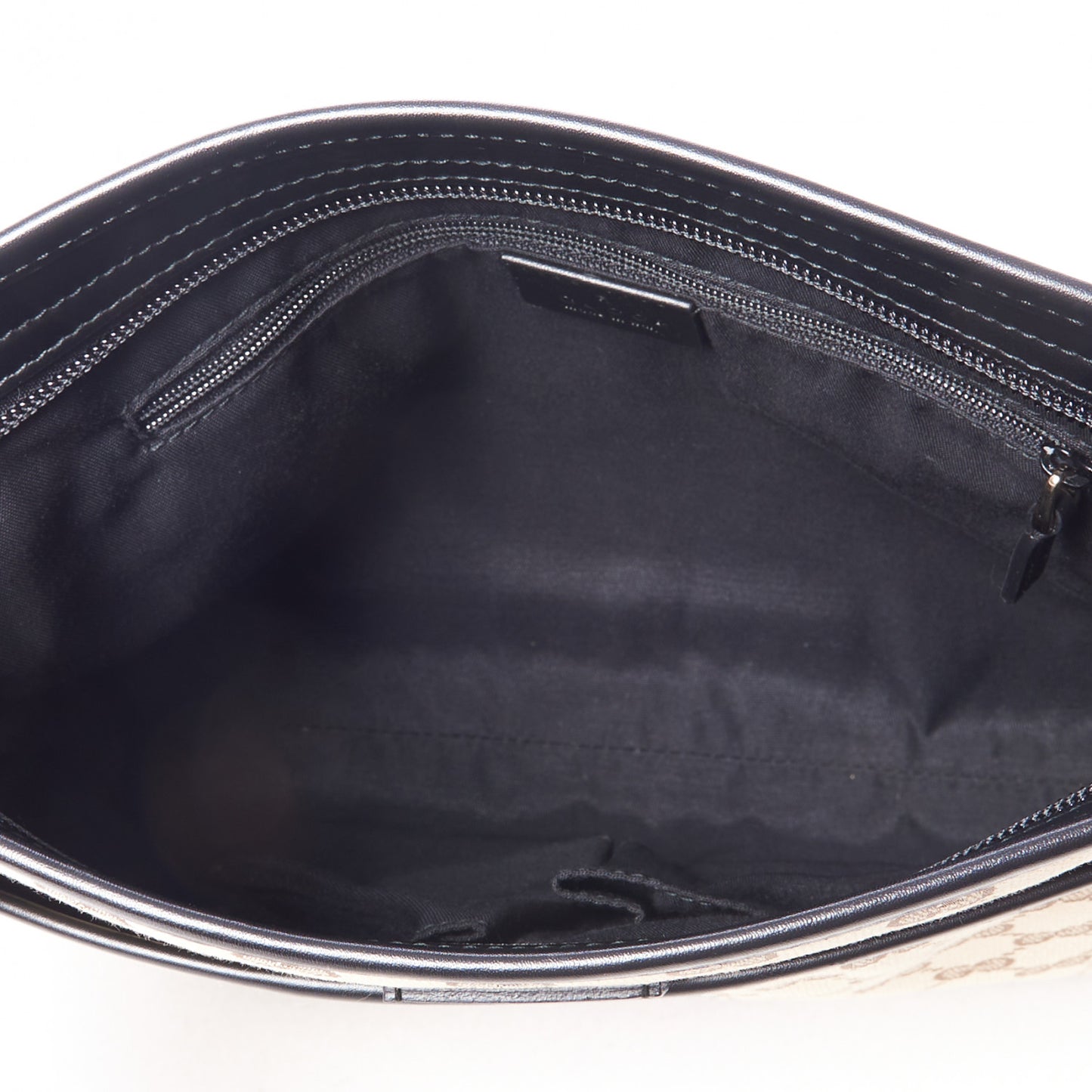 GG Monogram Web Flat Messenger Bag Dark Brown