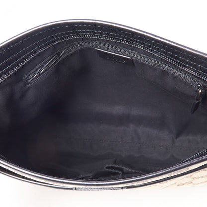 Gucci GG Monogram Web Flat Messenger Bag Dark Brown 7 of 8