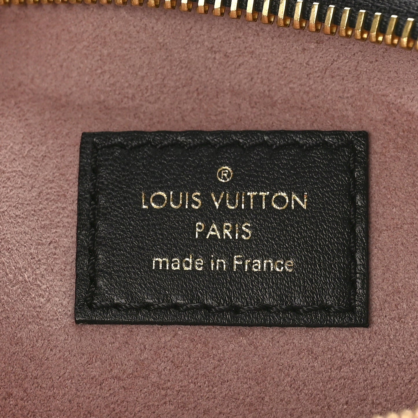 Lambskin Embossed Monogram Coussin PM Black
