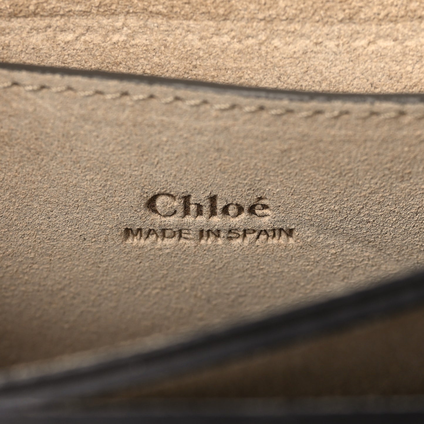 Suede Calfskin Small Faye Shoulder Bag Motty Grey
