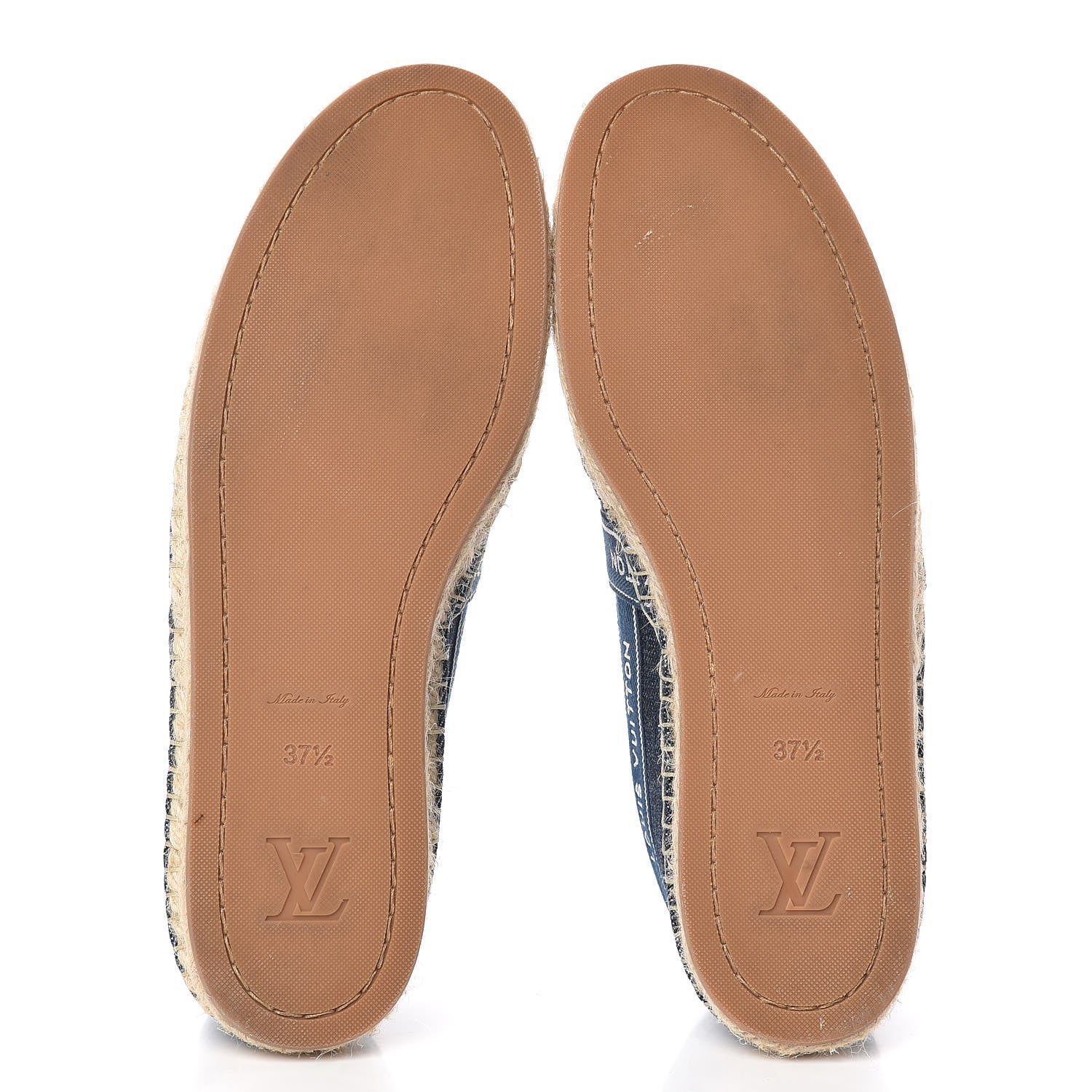 Louis Vuitton Denim Croisiere Espadrille 37.5 Marine 10 of 14