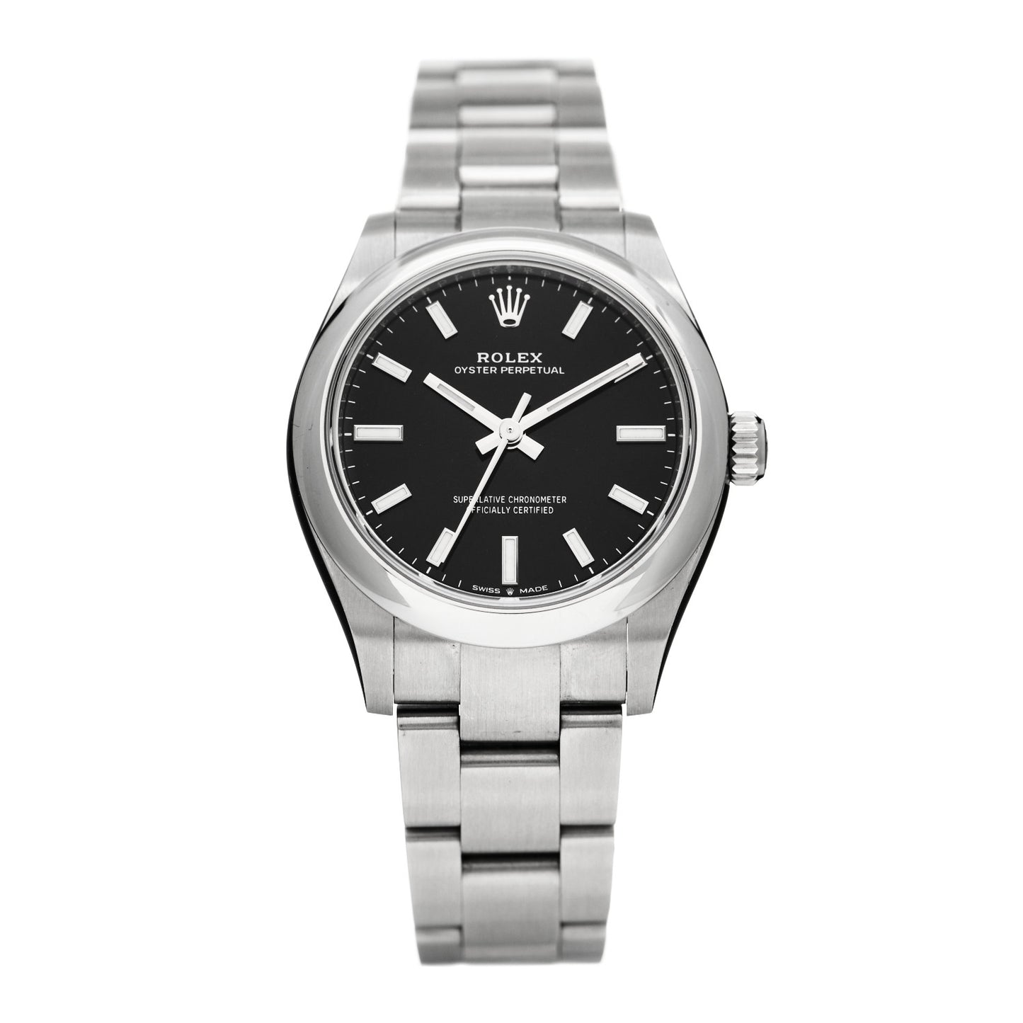 Stainless Steel 31mm Oyster Perpetual Watch Bright Black 277200