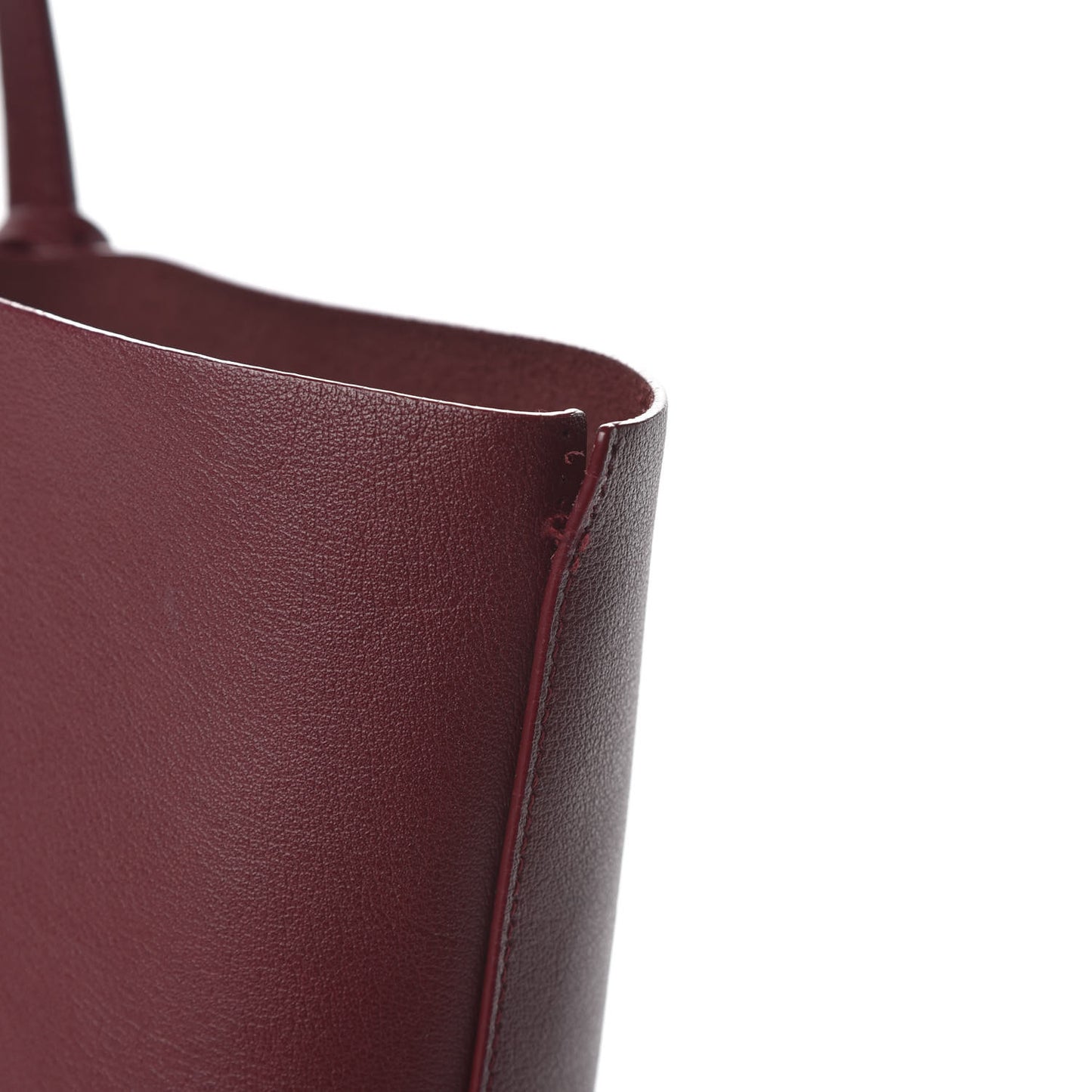 Calfskin Large Shopping Tote Carmin