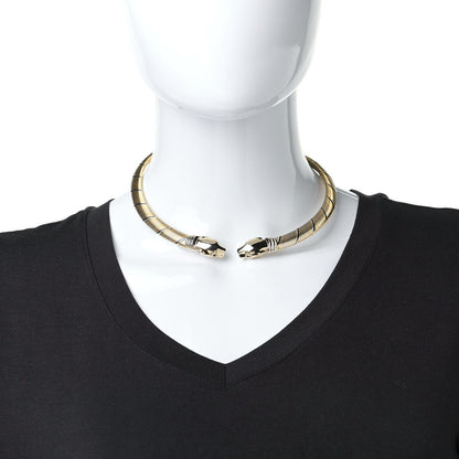 Cartier 18K Pink Yellow White Gold Panthere De Cartier Collar Necklace 2 of 10