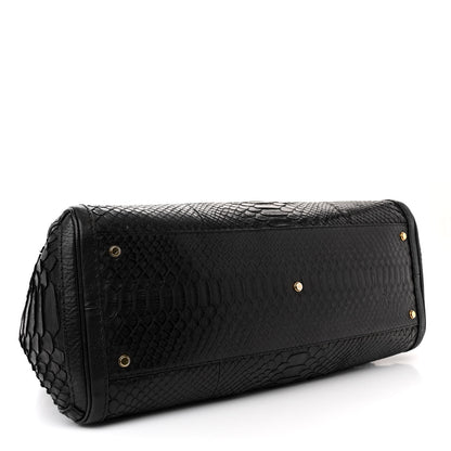 Gucci Snakeskin Large GG Running Tote Black 4 of 18