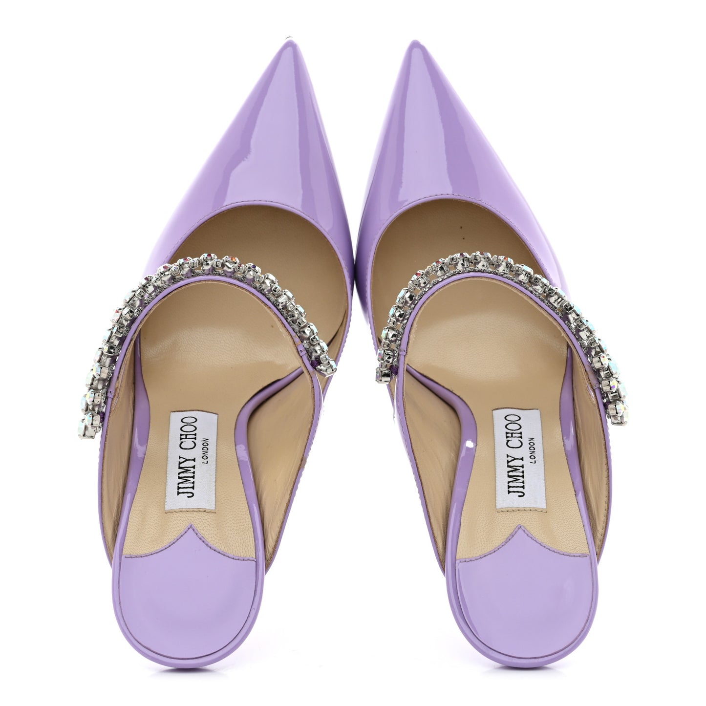 Patent Crystal Bing 100 Pumps 38.5 Wisteria