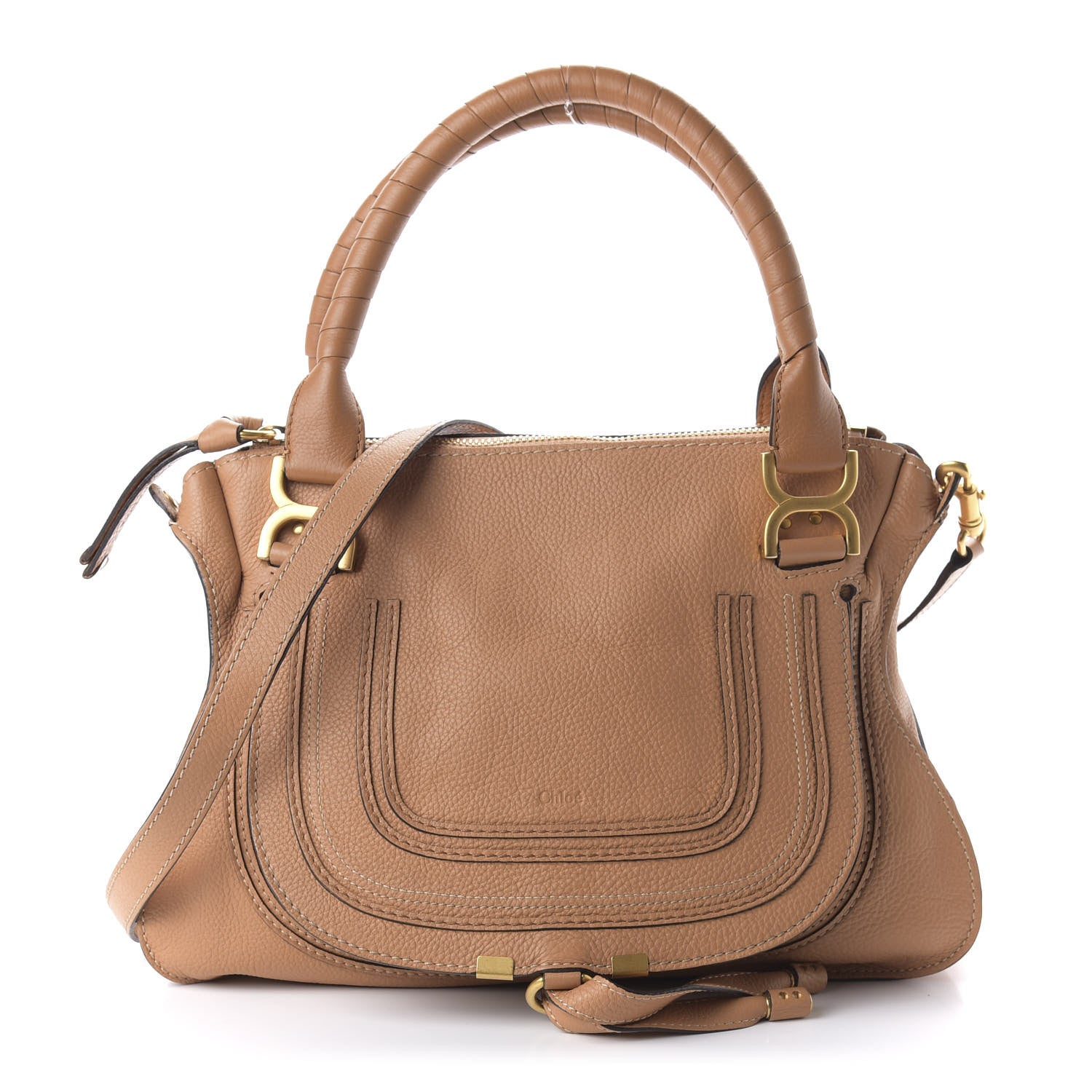Chloe Calfskin Medium Marcie Satchel Nut 1 of 10