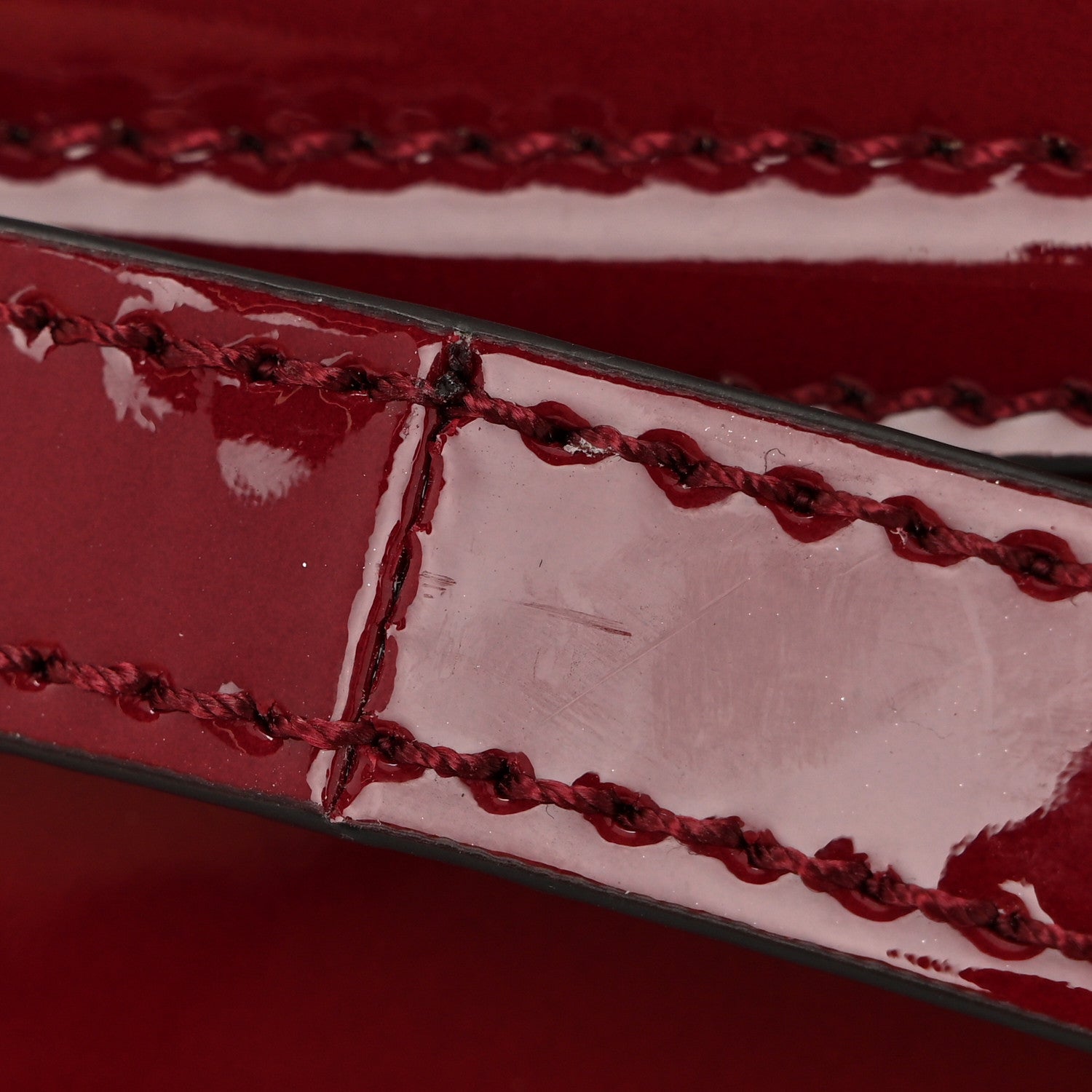 Versace Patent Mini La Medusa Bag Claret 12 of 13