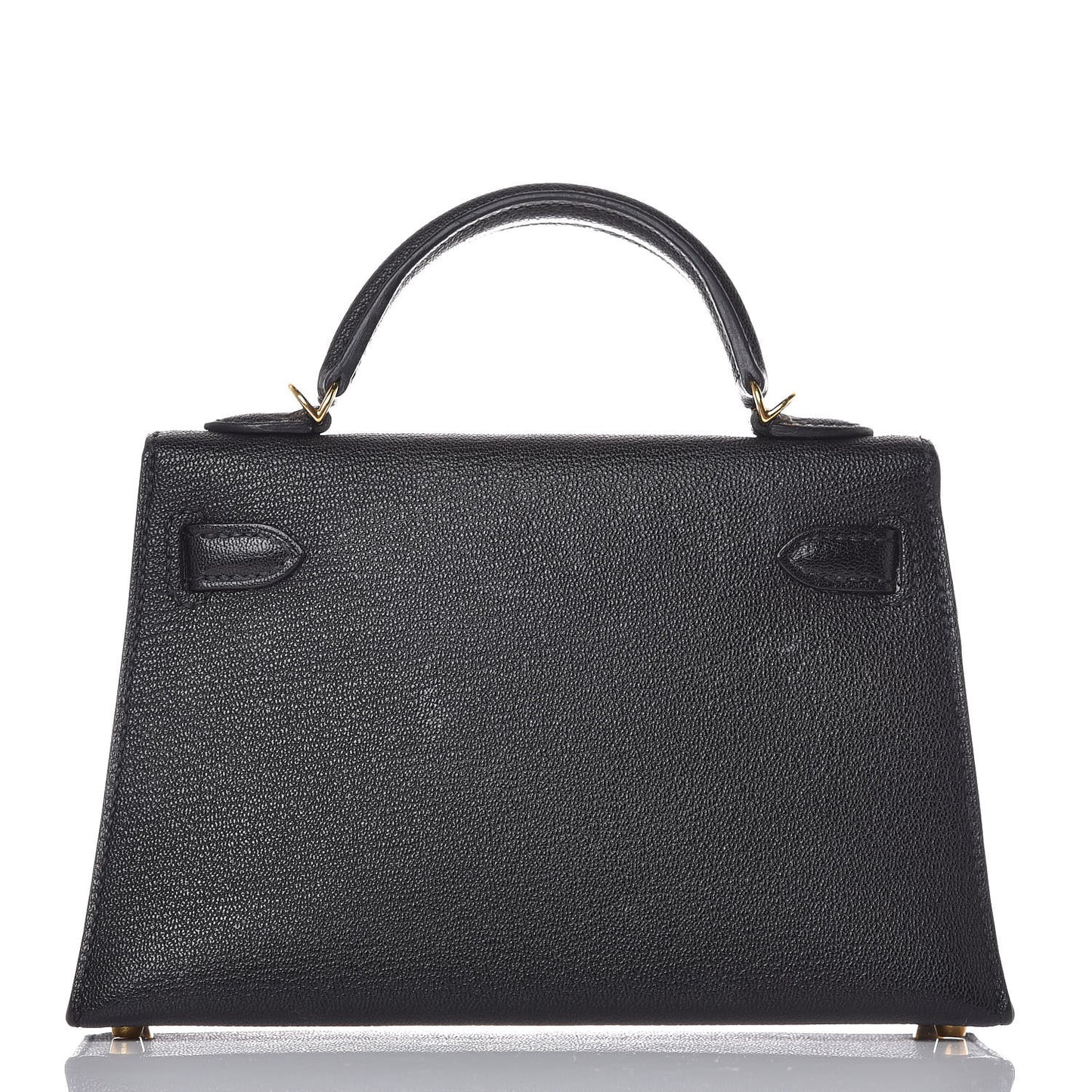 Chevre Chandra Mini Kelly Sellier 20 Black