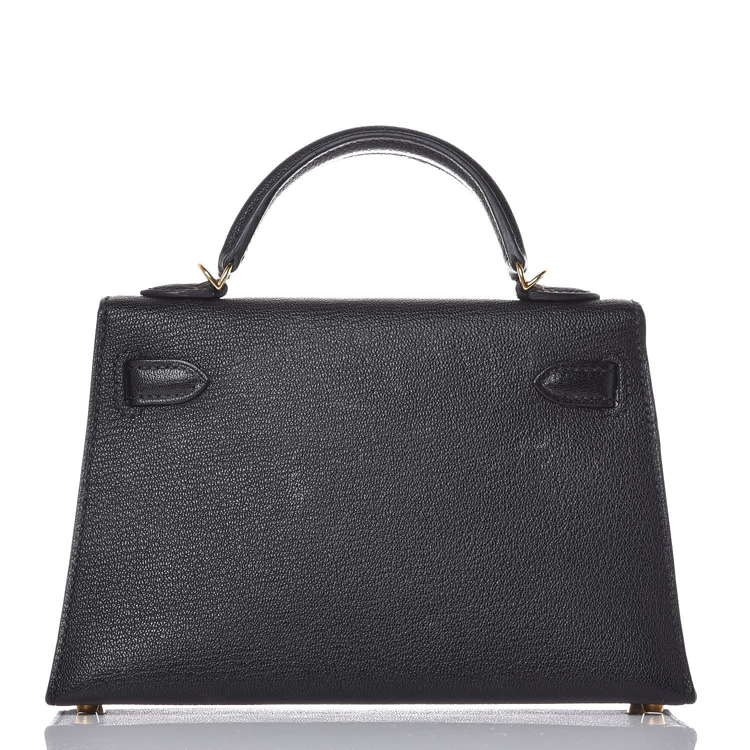 Hermes Chevre Chandra Mini Kelly Sellier 20 Black 3 of 37