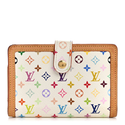 Louis Vuitton Monogram Multicolor French Purse Wallet White 1 of 13