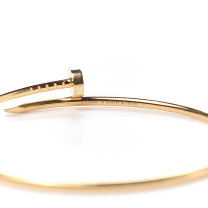Cartier 18K Yellow Gold Small Juste Un Clou Bracelet 19 4 of 6