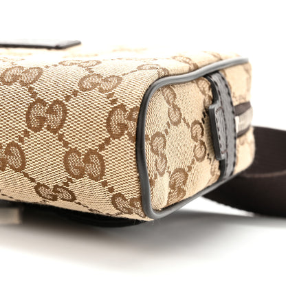 Gucci Monogram Dollar Calfskin Belt Bag Beige Ebony Testa di Moro Marrone Scuro 11 of 11