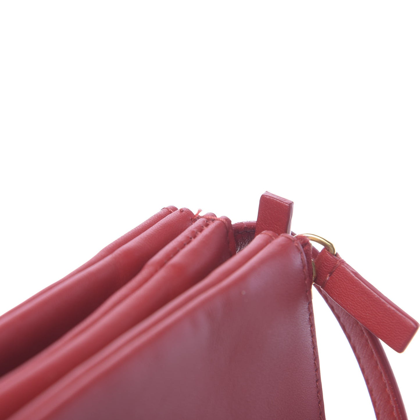 Lambskin Small Trio Crossbody Bag Red