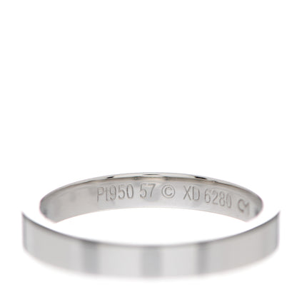 Cartier Platinum 3mm C De Cartier Wedding Band Ring 57 8 4 of 6