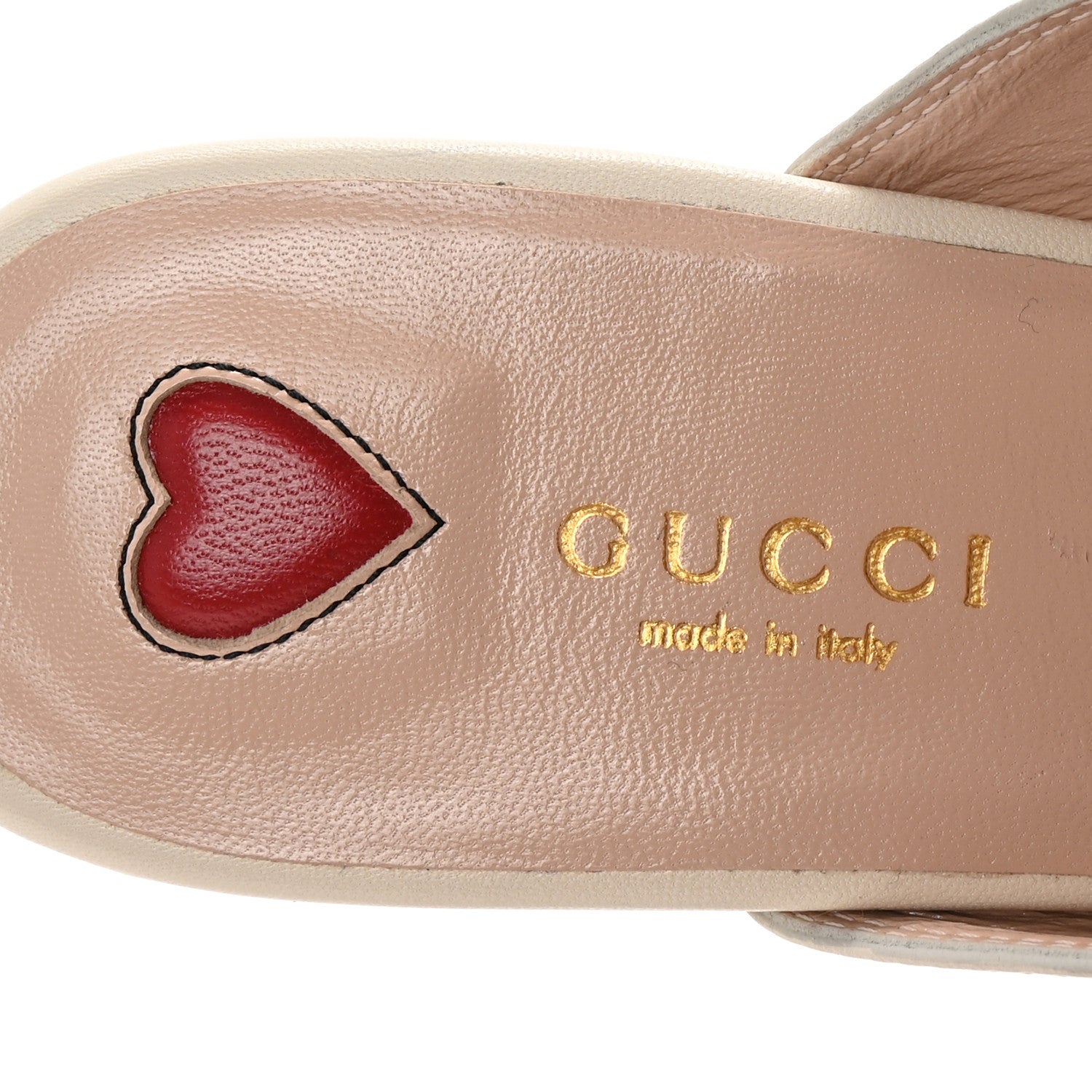 Gucci Malaga Kid Web Womens Princetown Slippers 35.5 Mystic White 8 of 10