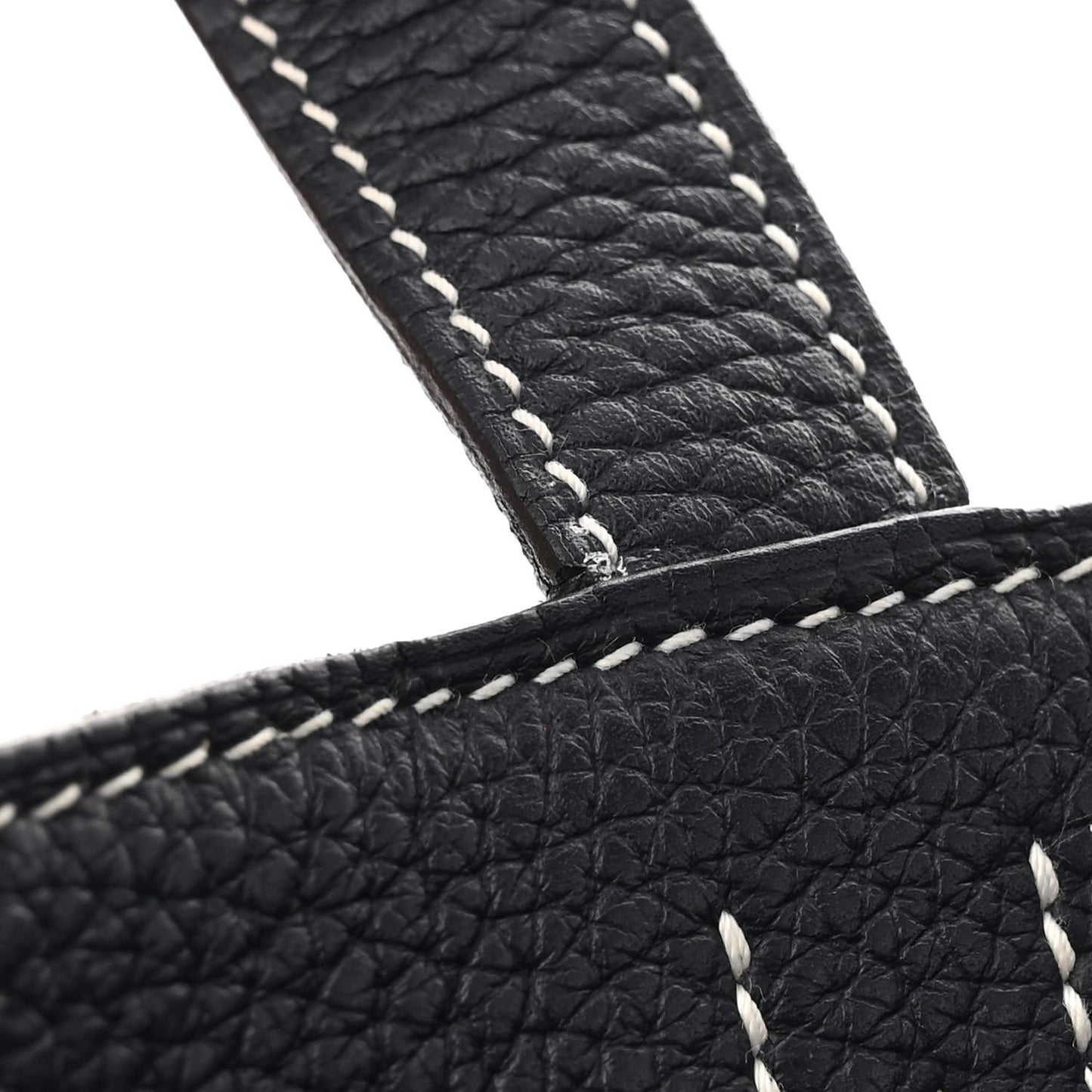Taurillon Clemence Double Sens 30 Reversible Tote Bleu Nuit Black
