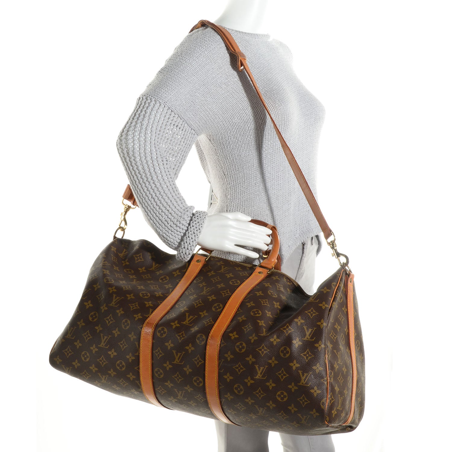 Louis Vuitton Monogram Keepall Bandouliere 55 2 of 7