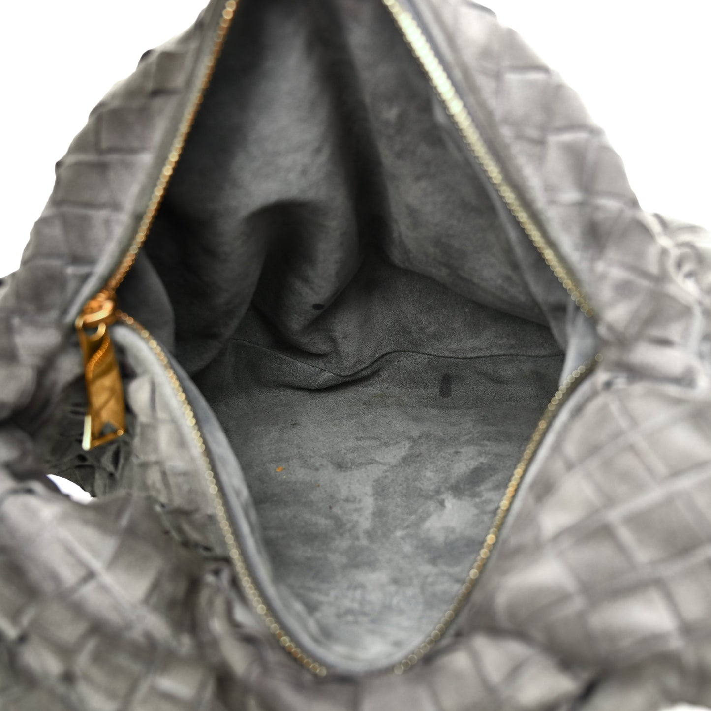 Suede Calfskin Intrecciato Teen Jodie Hobo Thunder