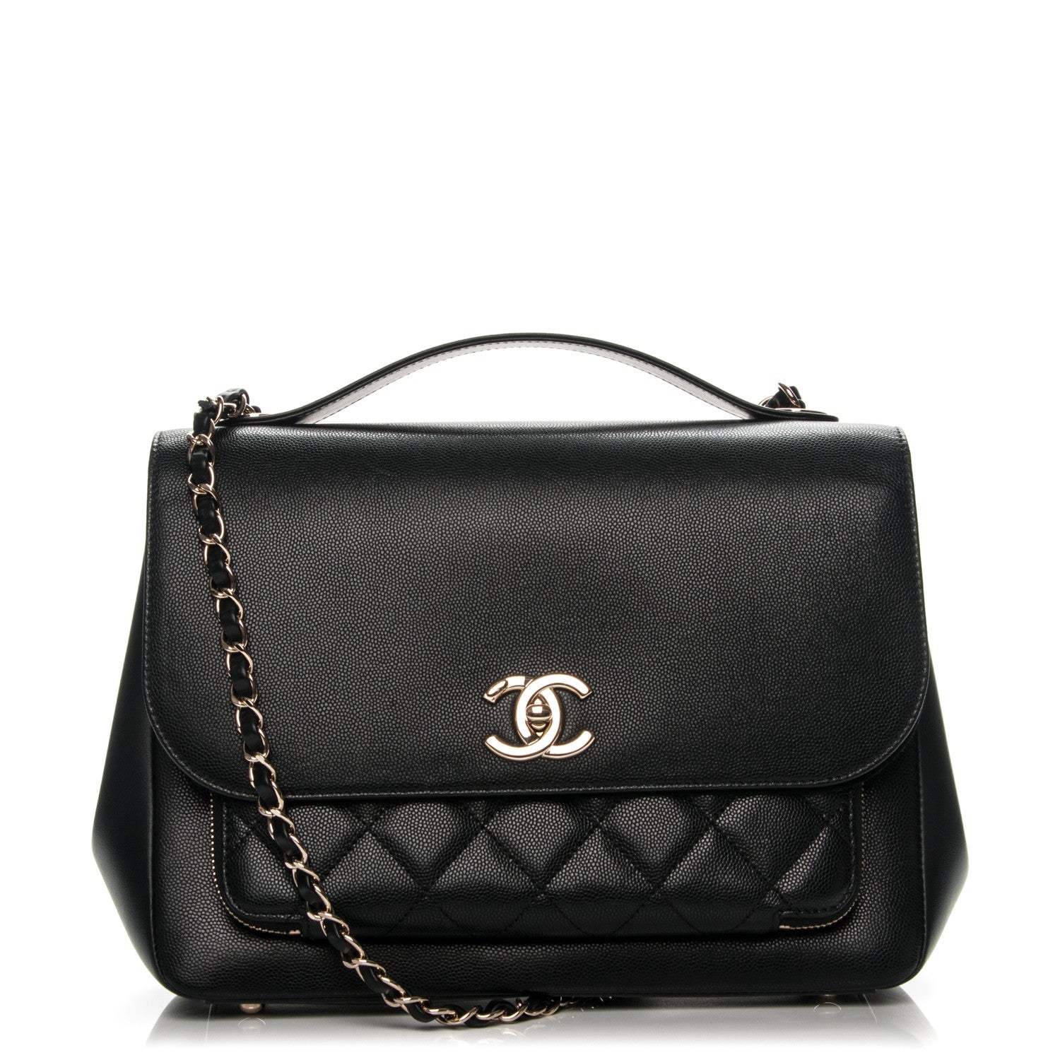 Chanel Caviar Quilted Large Business Affinity Flap Black 1 of 8