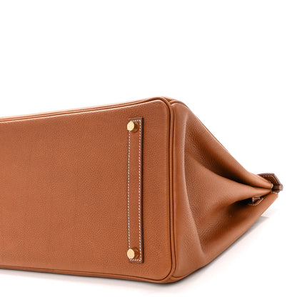 Hermes Natural Barenia Faubourg Birkin 35 Fauve 10 of 14