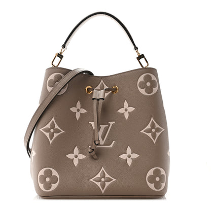 Louis Vuitton Empreinte Monogram Giant Neonoe MM Tourterelle Creme 1 of 14