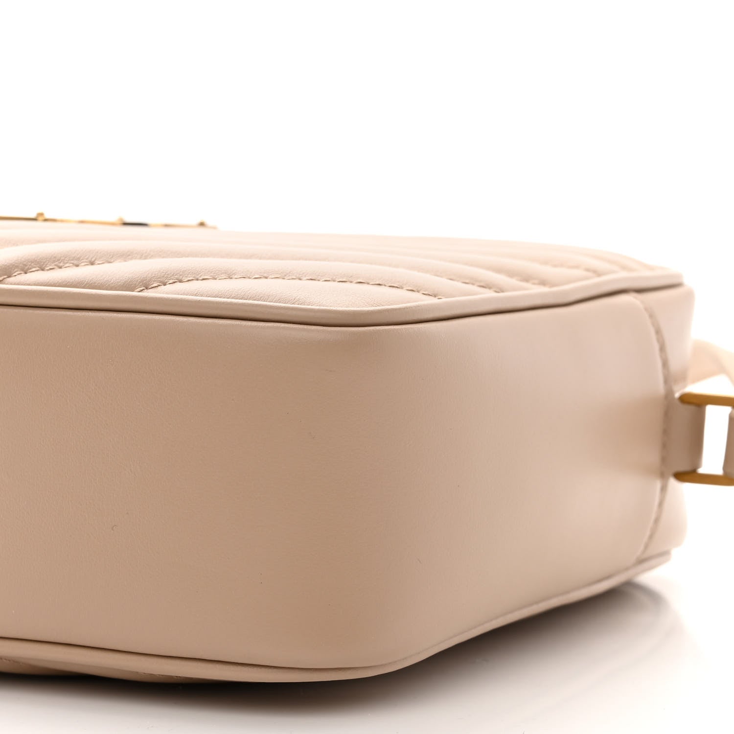 Saint Laurent Calfskin Matelasse Monogram Lou Camera Bag Dark Beige 10 of 10