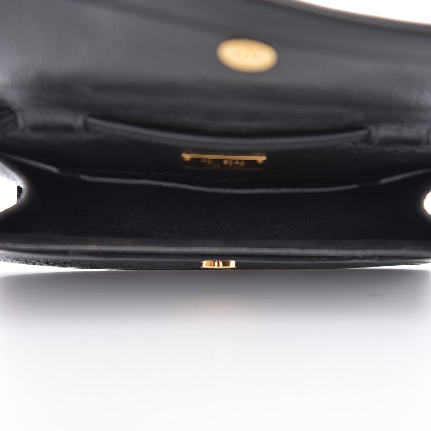 Calfskin Sedgwick Zip Clutch Black