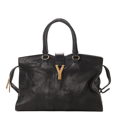 Saint Laurent Sheepskin Medium Cabas ChYc Black 1 of 26