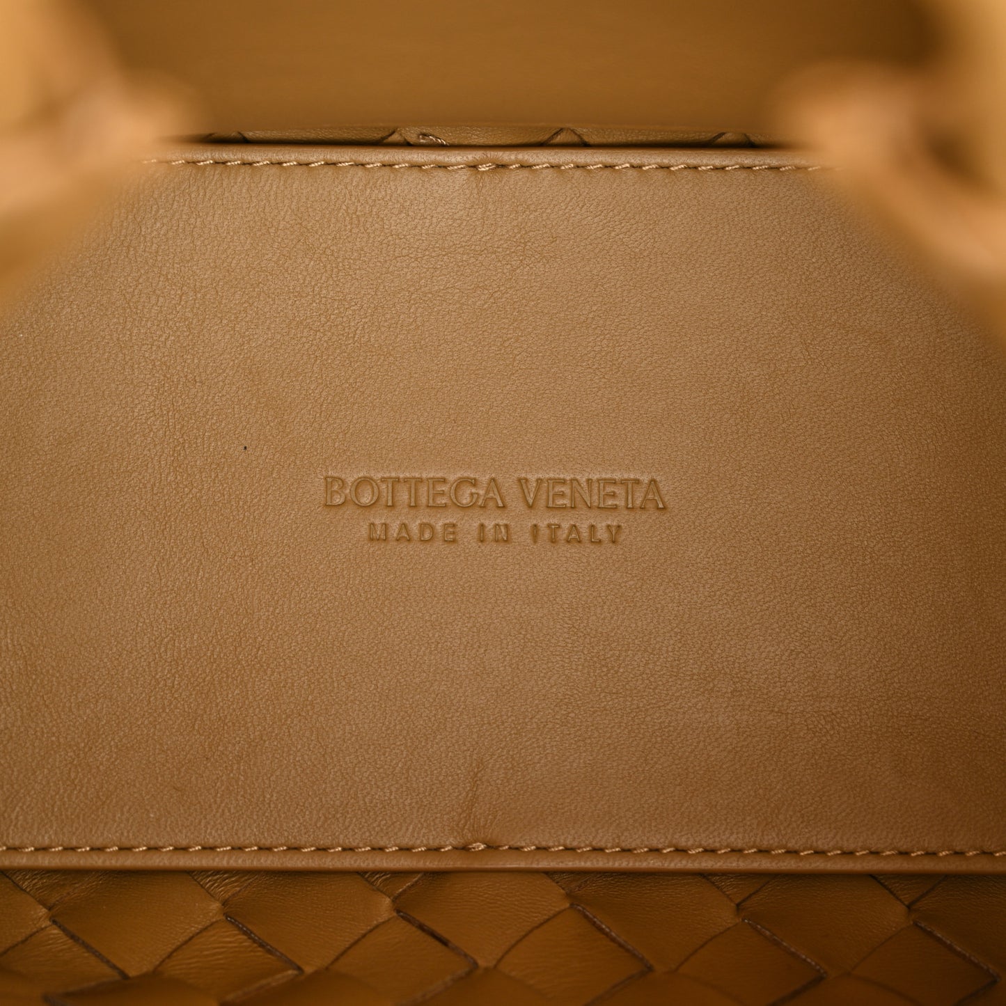 Nappa Intrecciato Small Andiamo Shoulder Bag Dark Praline
