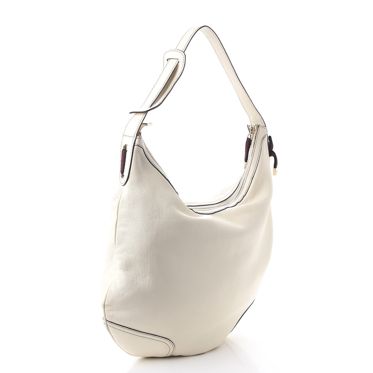 Gucci Calfskin Princy Hobo Shoulder Bag White 3 of 10