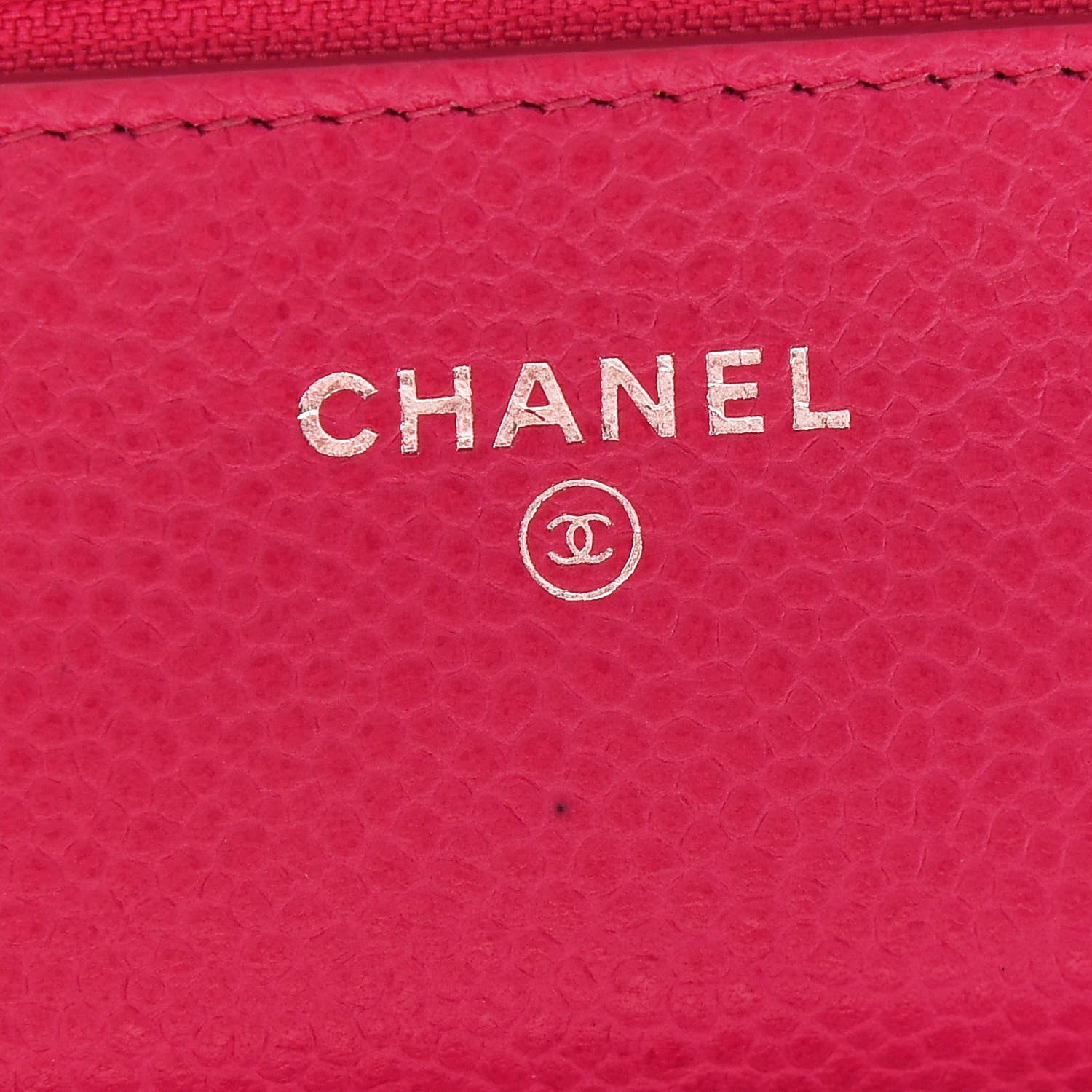 Chanel Caviar Quilted Wallet On Chain WOC Fuchsia 6 of 11