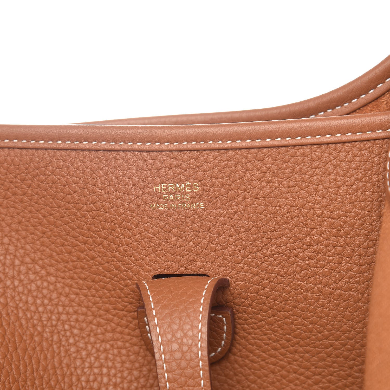 Hermes Taurillon Clemence Evelyne III PM Gold 6 of 10