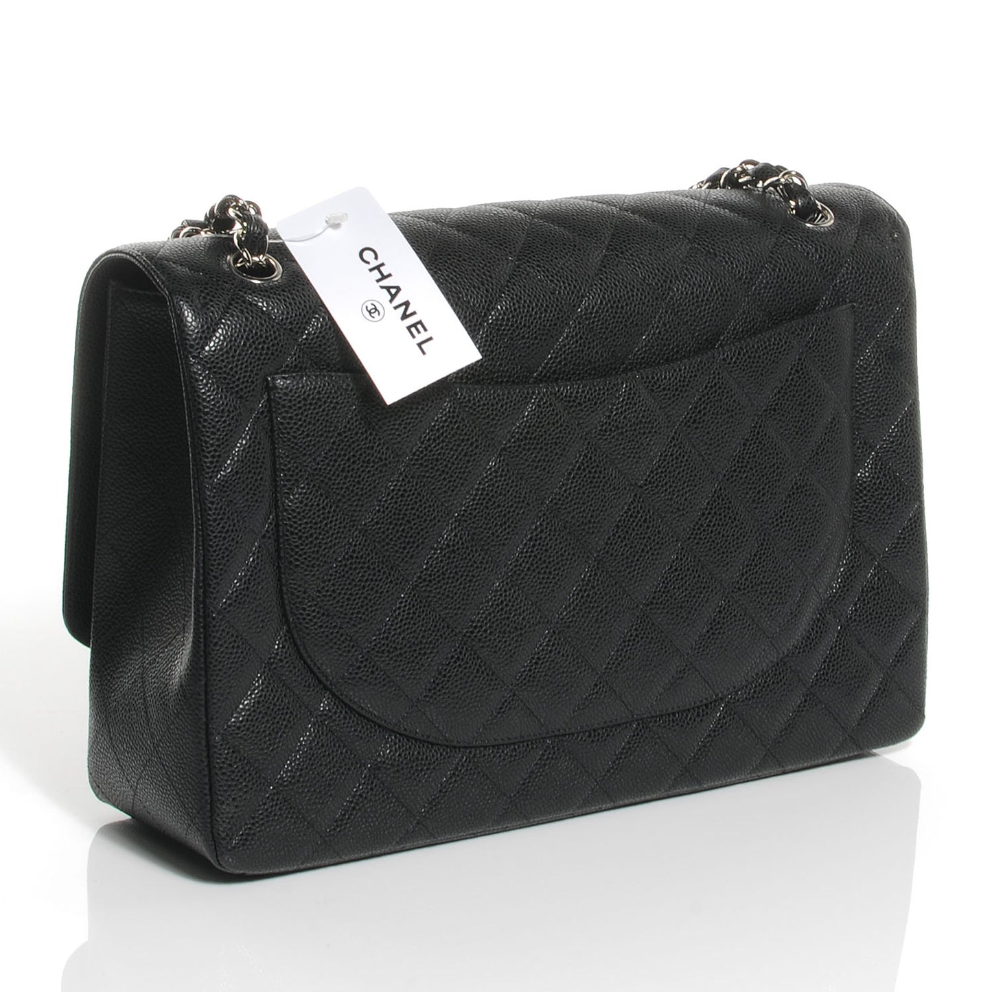 Caviar Maxi Single Flap Black