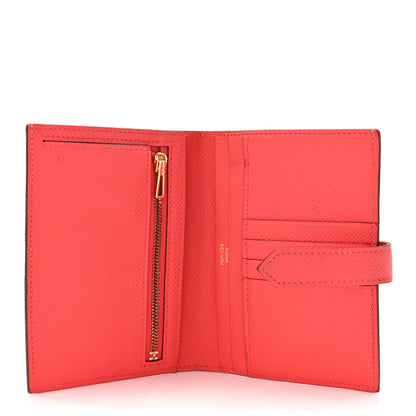 Hermes Epsom Bearn Compact Wallet Rose Jaipur 5 of 13
