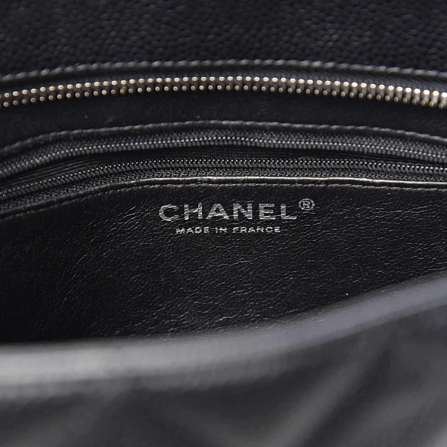 Caviar Quilted Medallion Tote Black