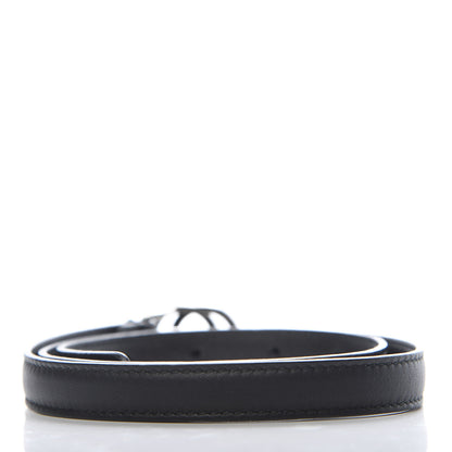 Gucci Moon Calfskin Nickel Interlocking G 20mm Belt 70 28 Black 2 of 7