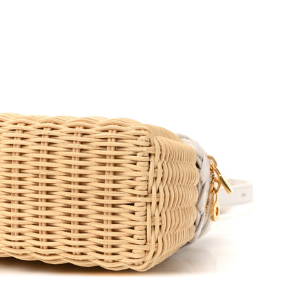 Loro Piana Wicker Calfskin L19 Extra Pocket Pouch White 9 of 10