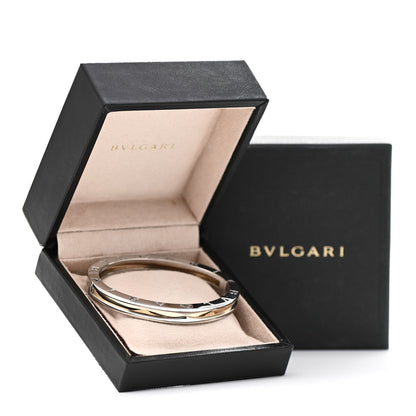 Bulgari 18K Yellow Gold Stainless Steel B.Zero1 Bangle Bracelet 5 of 5