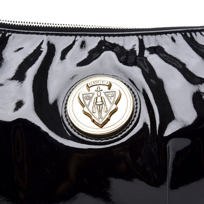 Gucci Patent Large Hysteria Clutch Black 10 of 10