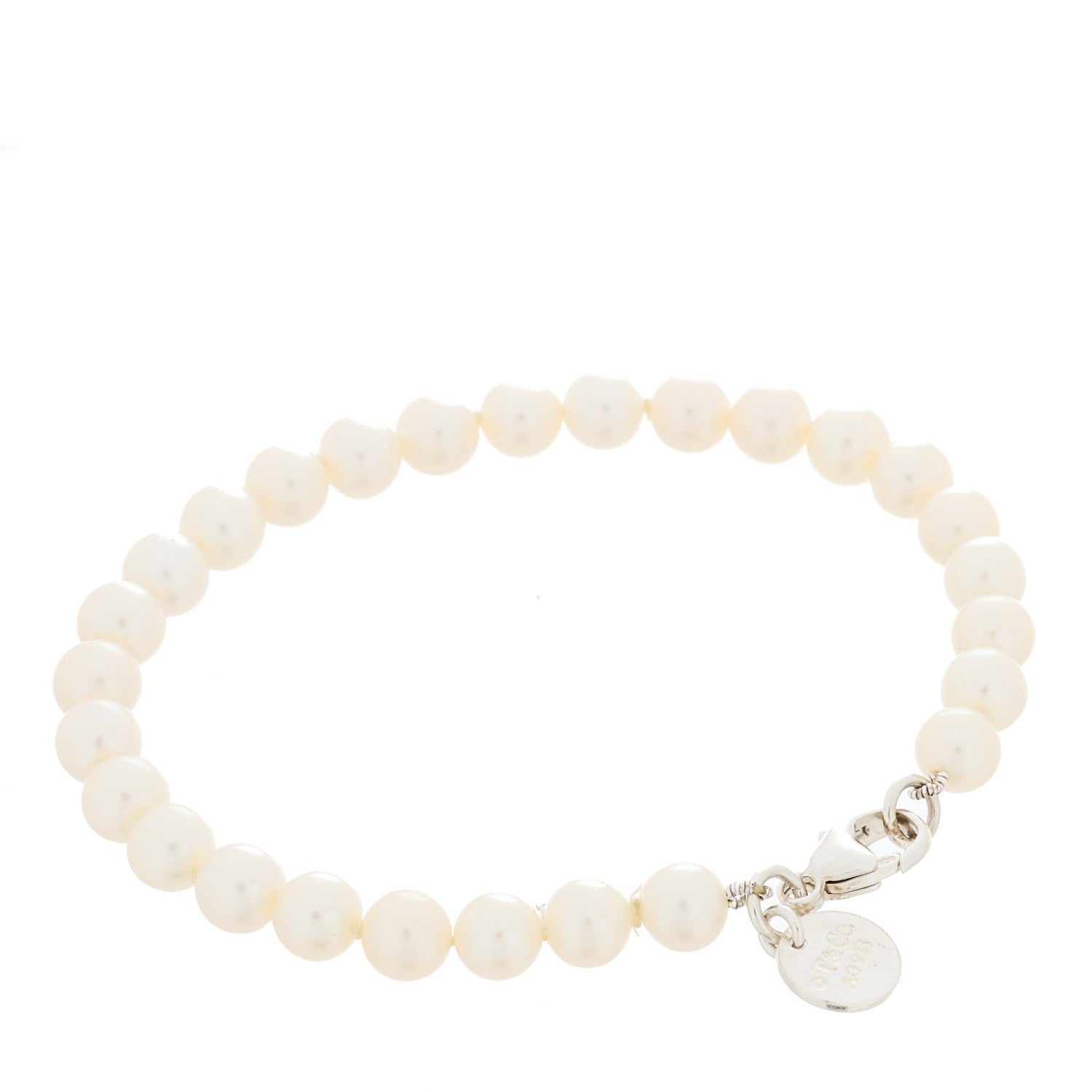 Tiffany Sterling Silver Pearl Ziegfeld Bracelet 2 of 4