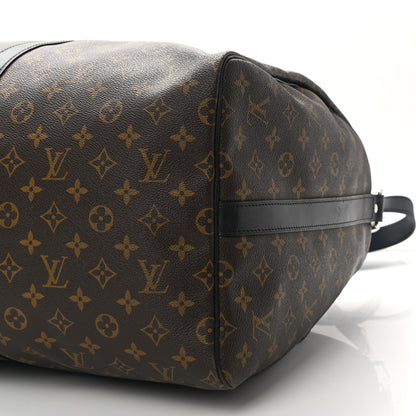 Louis Vuitton Monogram Macassar Keepall Bandouliere 55 9 of 9