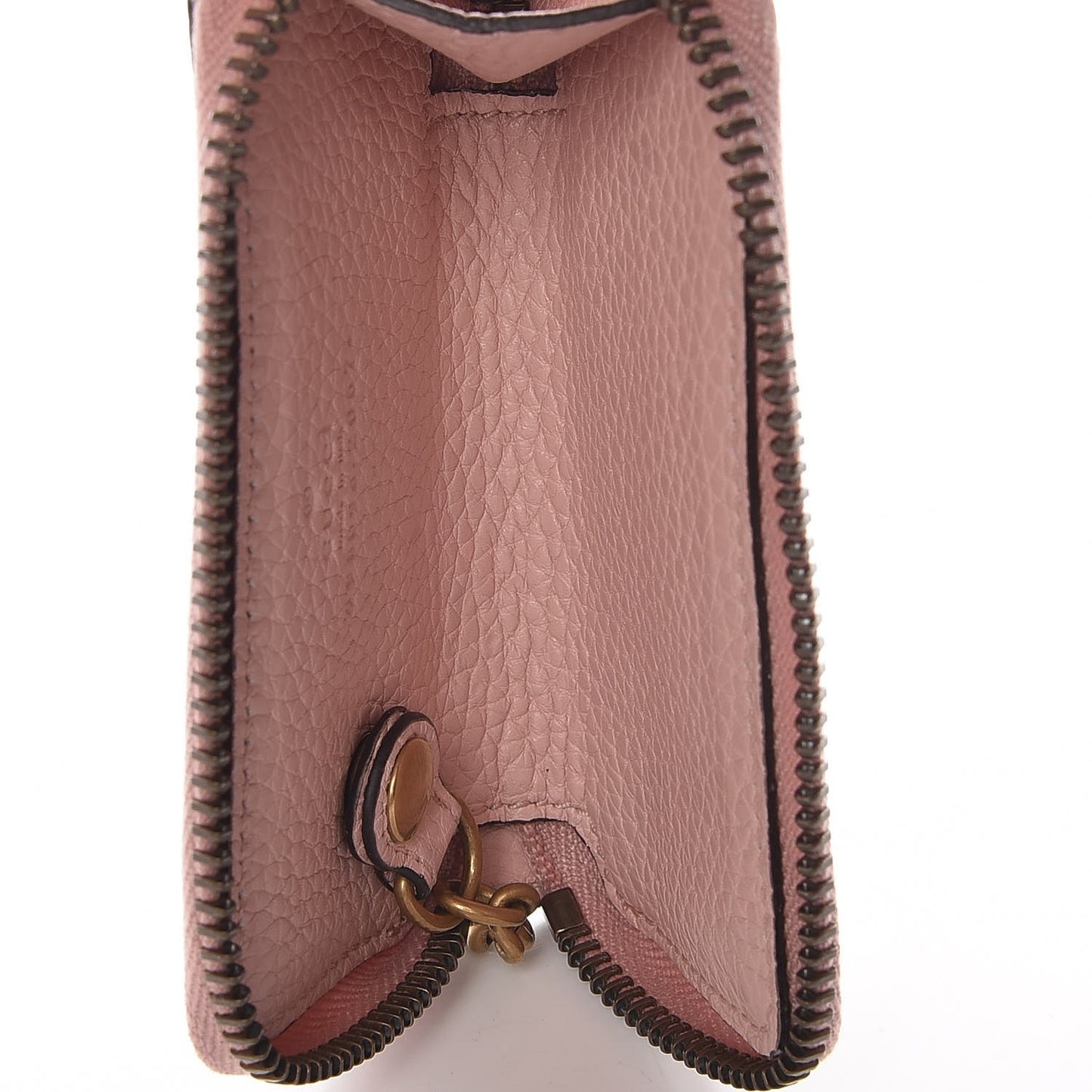 Cellarius Calfskin Blind For Love Animalier Zip Around Key Case Perfect Pink