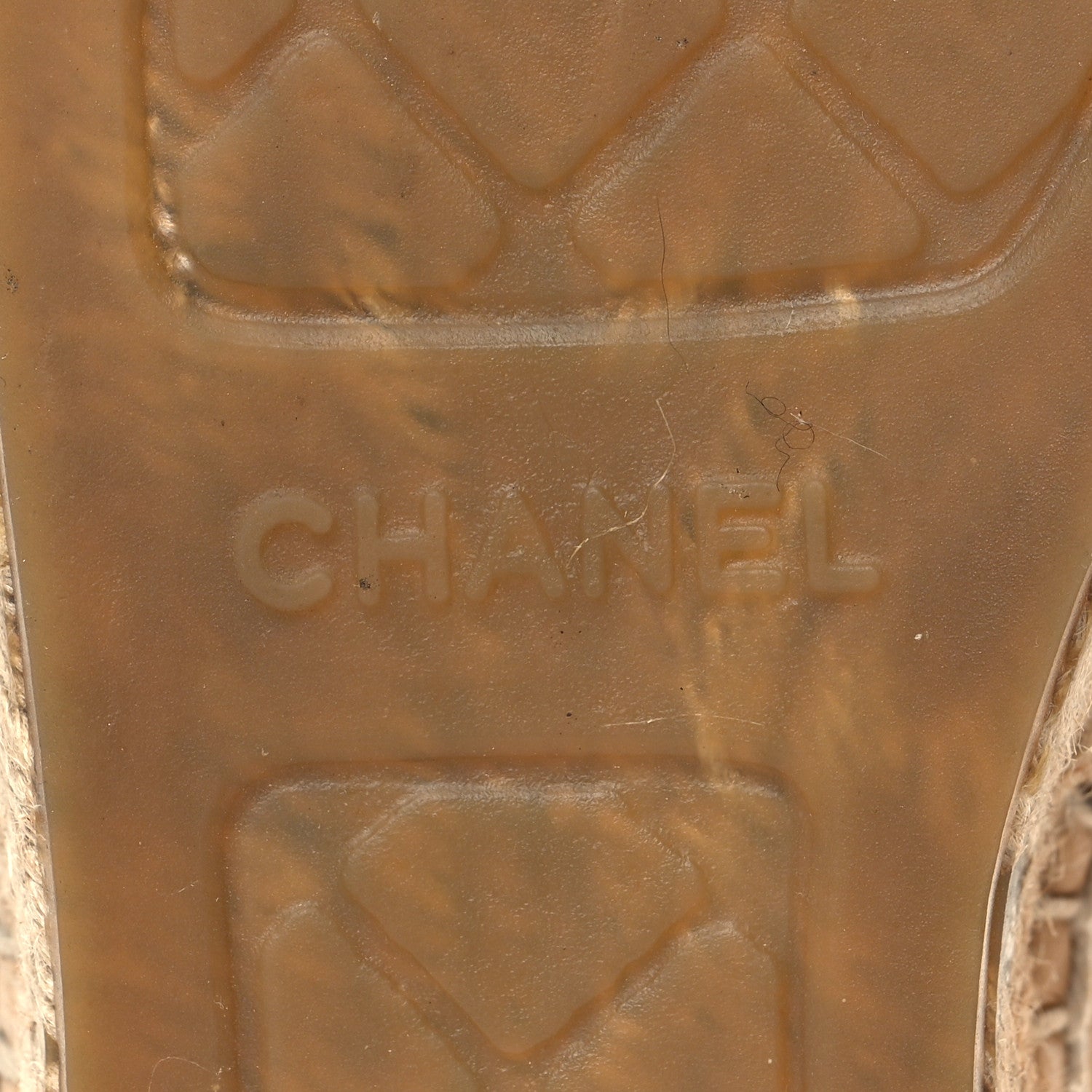 Chanel Lambskin CC Espadrilles 38 Beige Black 8 of 11