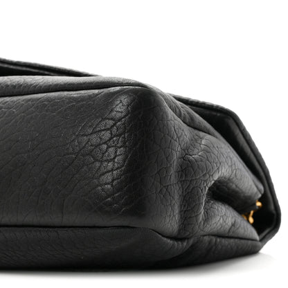 Saint Laurent Grained Lambskin Large Calypso Black 10 of 11