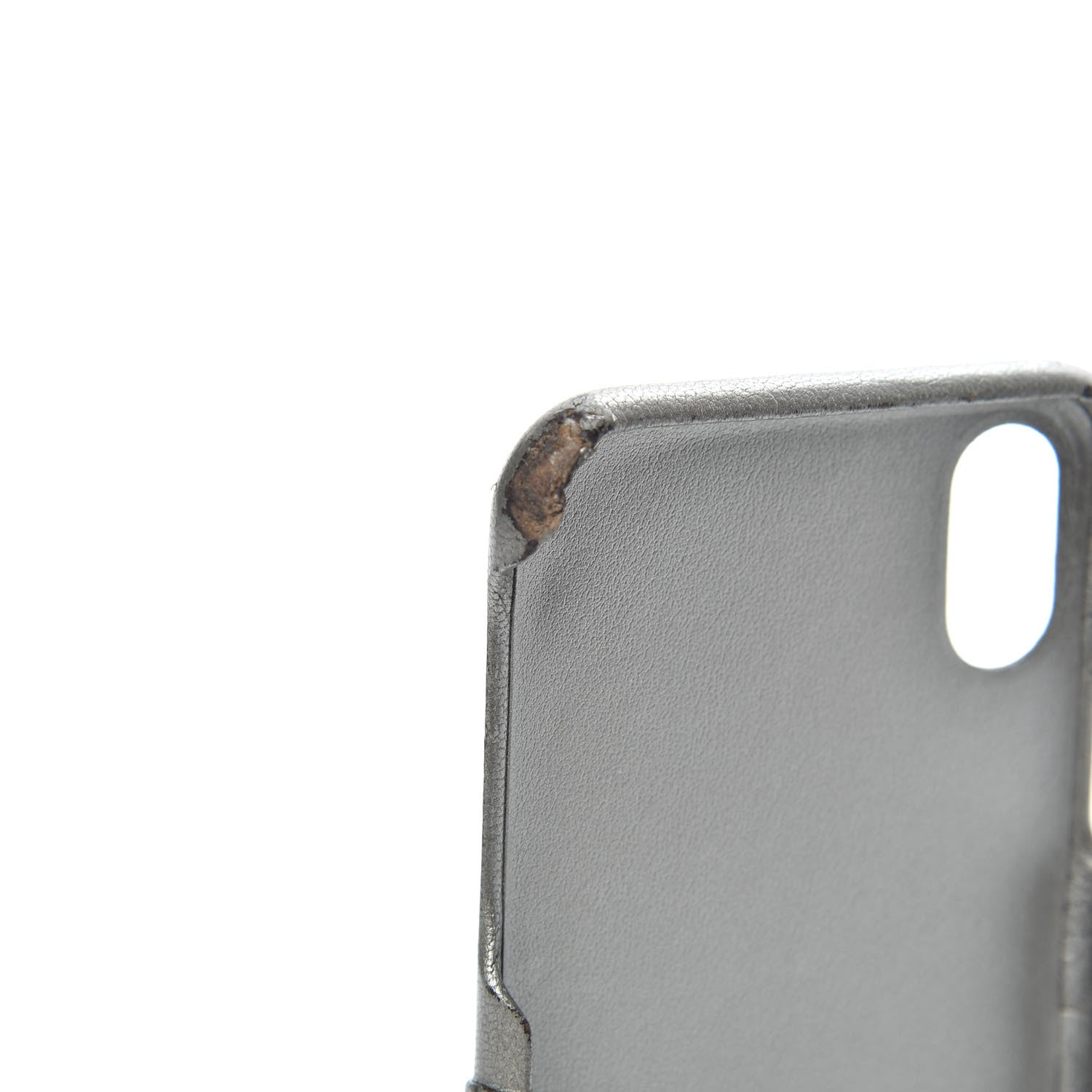 Chanel Goatskin Camellia iPhone X Case Grey 7 of 8