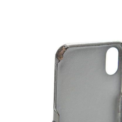 Chanel Goatskin Camellia iPhone X Case Grey 7 of 8