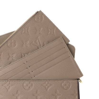 Louis Vuitton Empreinte Pochette Felicie Chain Wallet Tourterelle 7 of 12